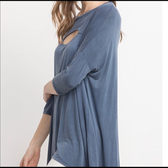 Tunic Muted Blue Color - Picture 4 of 5